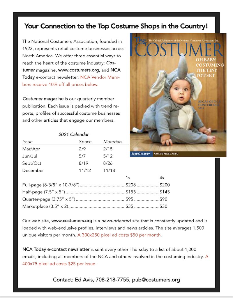 NCA Costumer 2021 Media Kit
